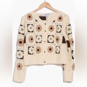 Cotton Emporium Flower Patch Button Front Cardigan